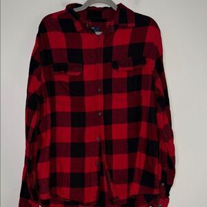 George Red and Black Plaid Shirt